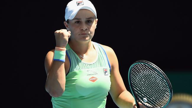 Ash Barty’s steely focus was too much for Petra Kvitova. Picture: AFP