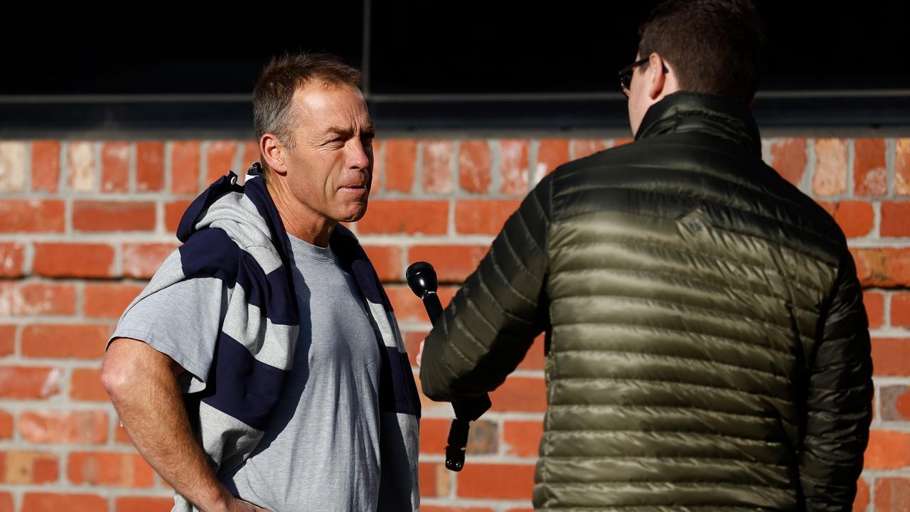 Alastair Clarkson was back at Arden St last week. Picture: Michael Willson/AFL Photos via Getty Images