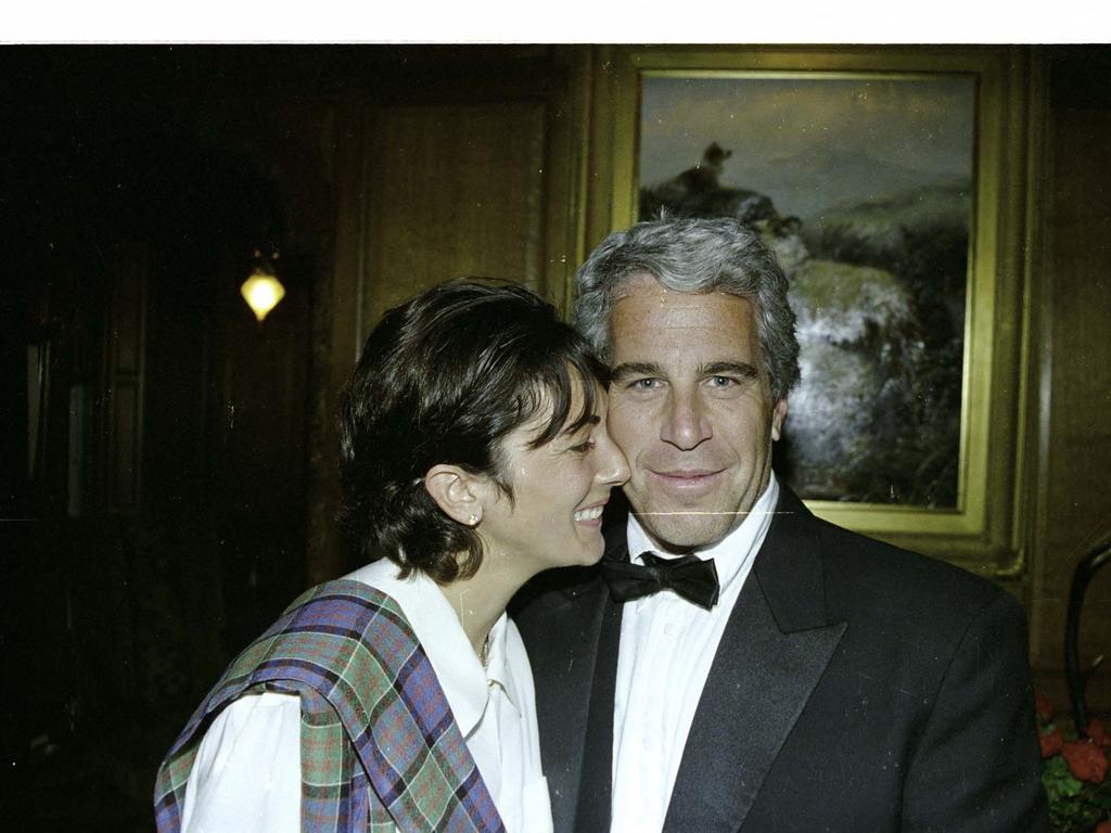 Jeffrey Epstein and Ghislaine Maxwell, who was sentenced to 20 years in prison by a US judge last year. Picture: AFP