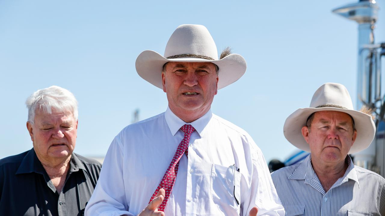 Barnaby Joyce was less certain about the government’s prospects.