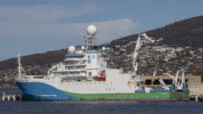 CSIRO research vessel Investigator at Hobart. Picture: Chris Kidd