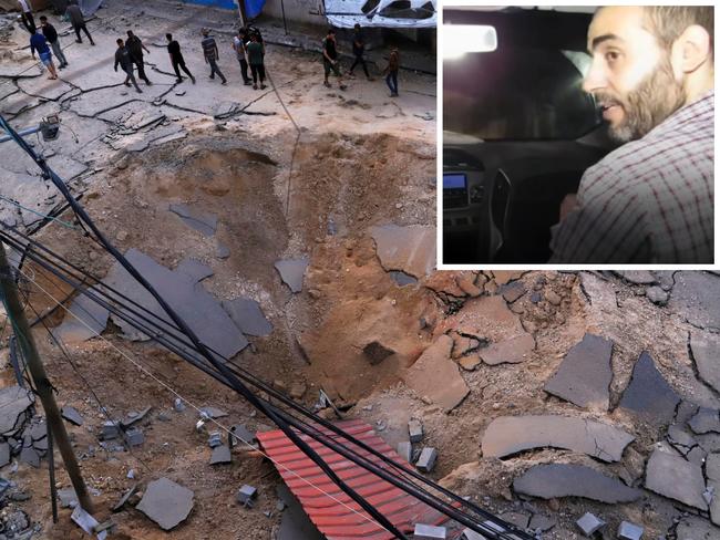 Hamas's top leader in Gaza Mohammed Sinwar, and the site of an Israeli army airstrike on the European Hospital in Khan Younis, Gaza Strip, that the military is optimistic has killed him. Main picture: AP Photo