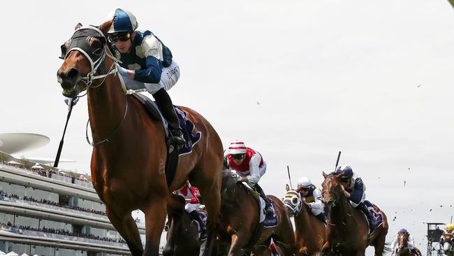 Jockey Daniel Moor has an excellent record on his Caulfield Cup mount Muramasa. Picture: Michael Klein