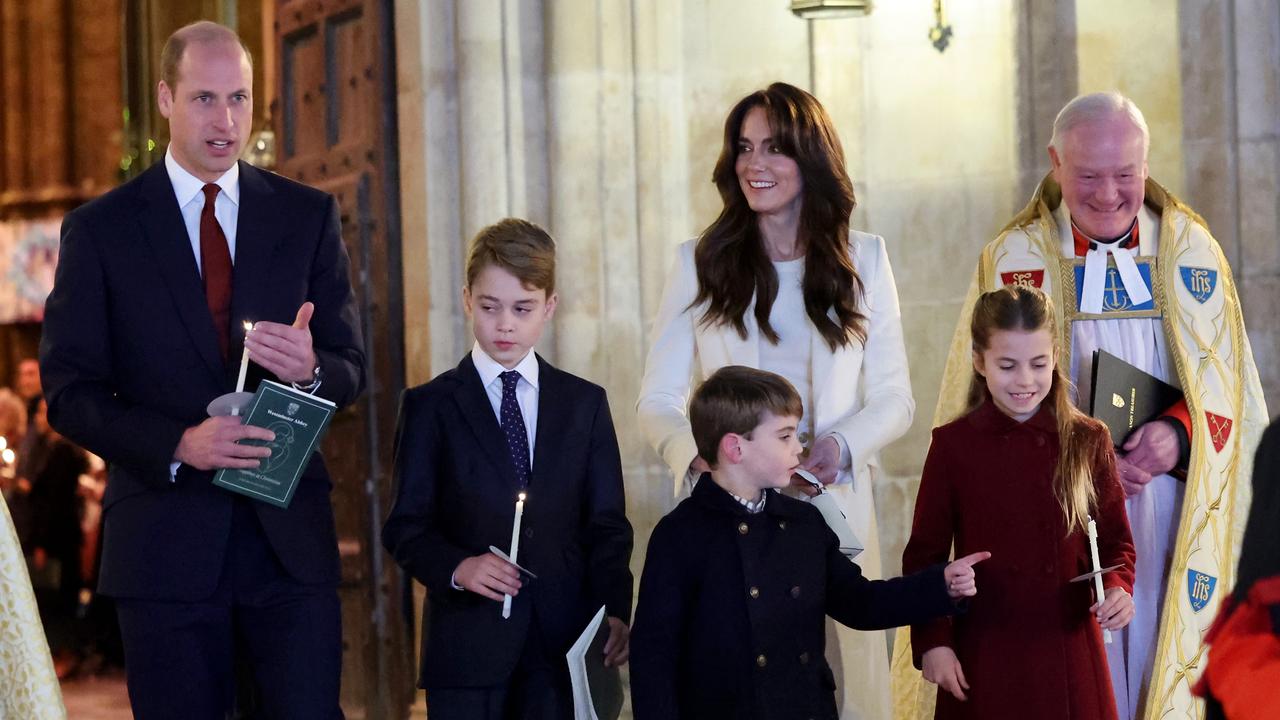 The Wales family attend the Together At Christmas Carol Service at Westminster Abbey on December 8. Picture: Chris Jackson/Getty Images