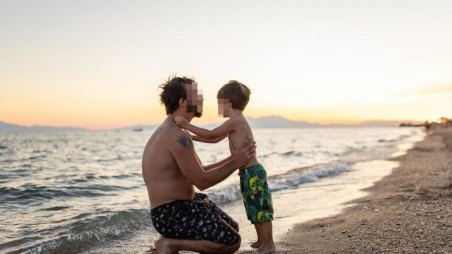 Bess* is worried Derek* isn't taking good enough care of their kids at the beach. Picture: iStock