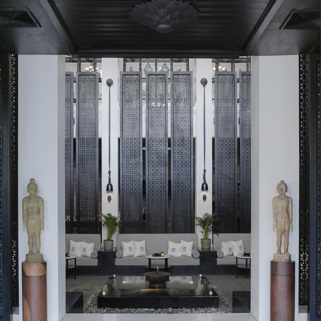 The Siam Luxury Hotel. Spa reception, Sanctum. Bangkok, Thailand.