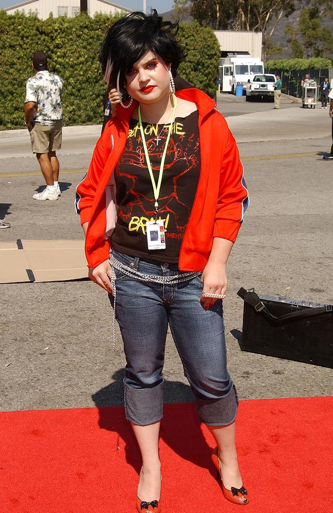 Vintage Kelly Osbourne back in her punk days at the 2002 Teen Choice Awards. Picture: Gregg DeGuire/WireImage