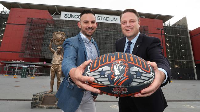 Nick Livermore (left) confirmed the Bombers interest in Wayne Bennett.