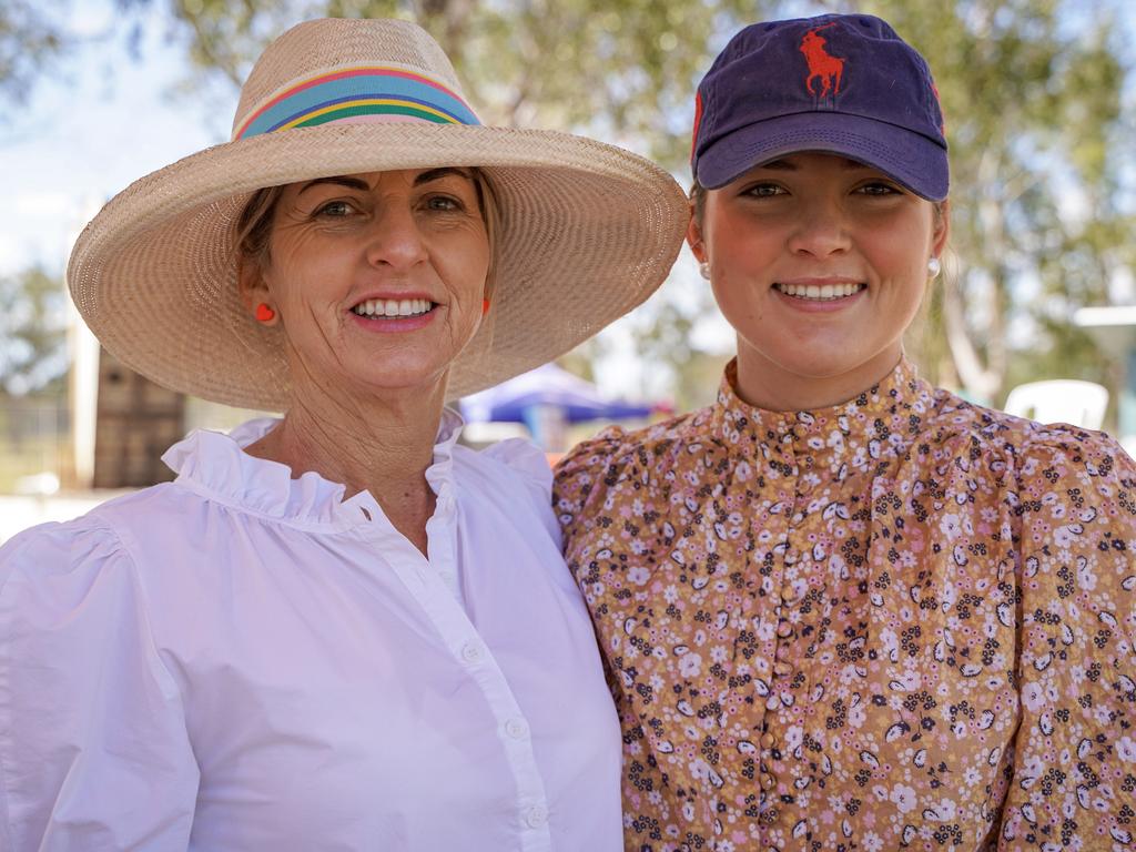 Pauline Neilson with daughter Lauren Neilson, both of Coppabella, at the 40th birthday celebrations of Coppabella State School. Picture: Heidi Petith