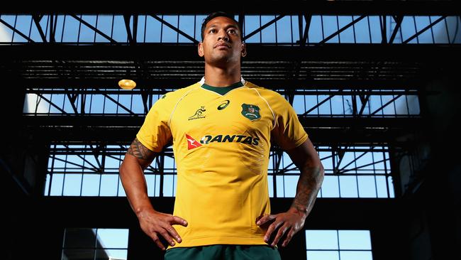 Over and out: Folau has a chance to appeal his sacking in the courts but until that happens his rugby career is over. Picture: Getty Images