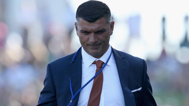 John Aloisi stood down as Roar coach after a poor run of results. Picture: Getty Images 