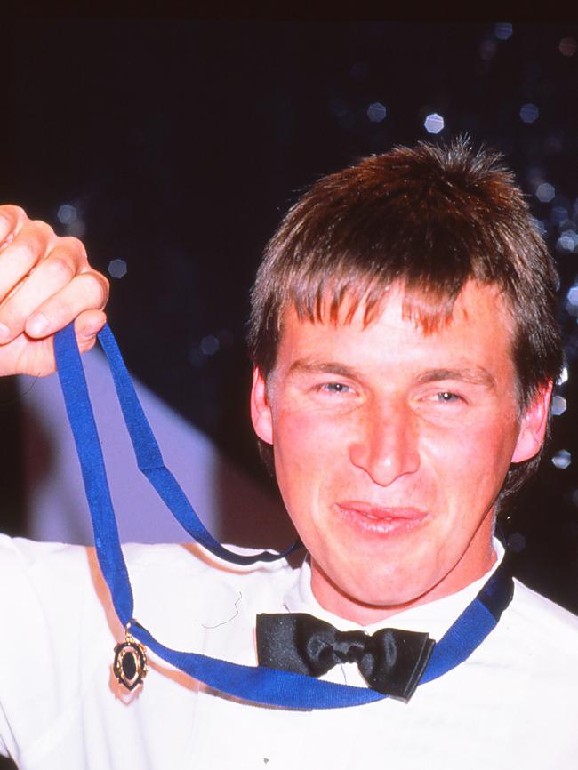 Couch after winning his Brownlow Medal