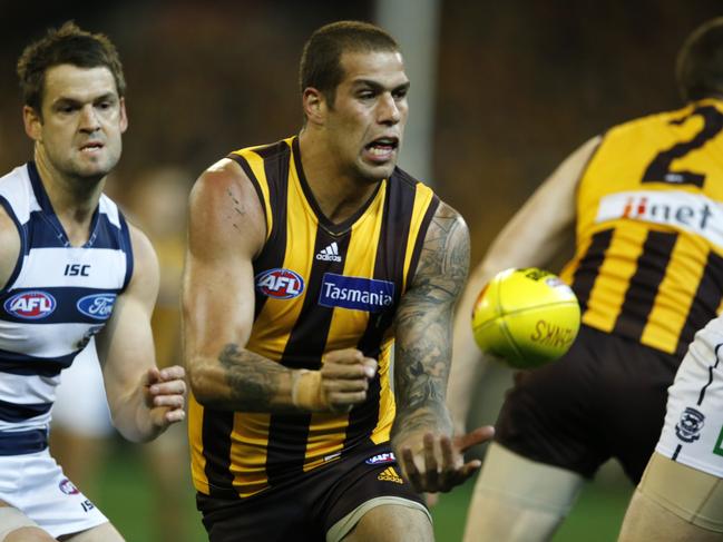 Lance Franklin’s decision to leave Hawthorn for Sydney was huge news in 2013 and is still talked about. Picture Wayne Ludbey