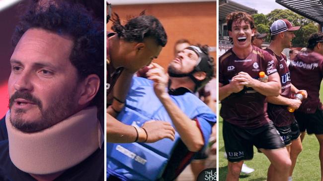 Matty Johns producer Leon cops Manly star's brutal hit