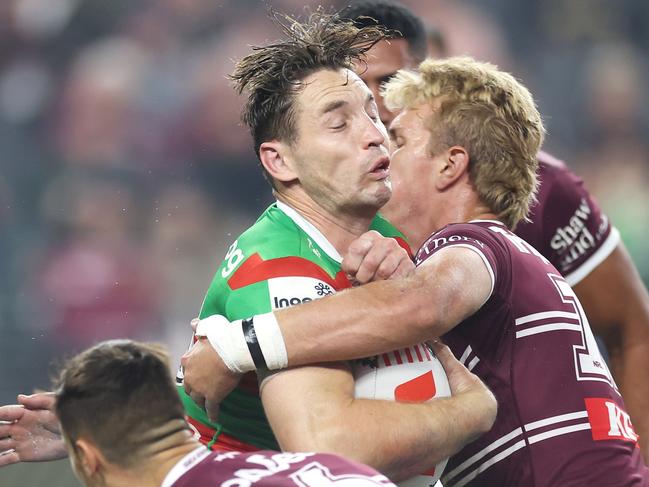 Cameron Murray must be shifted back to the middle so he can make the impact the Rabbitohs need. Picture: Getty Images