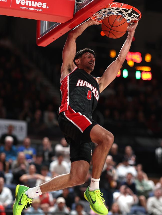 Once a Melbourne development player Will Hickey is now dunking on United heads. Picture: Getty Images