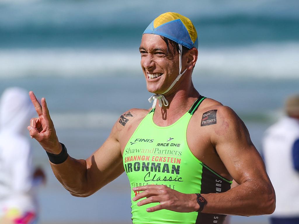 Ali Day takes out the Open Iron Man on day two of The Shannon Eckstein Classic, a Summer of Surf event held at Northcliffe Surf Life Saving Club. Picture: Glenn Campbell