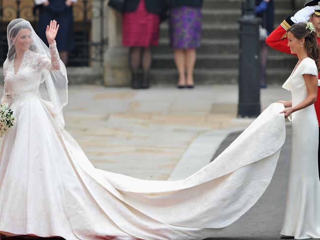 Kate Middleton's younger sister Pippa plays matron-of-honour at the royal wedding. Picture: Getty