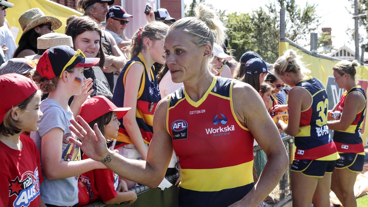 AFLW stars such as Erin Phillips have inspired a many girls and young women to take up the game at grassroots level. Picture: Sarah Reed