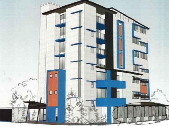 Concept for a seven-storey apartment building approved on 2 Gardiner St, Lawnton. Image: IB Town Planning