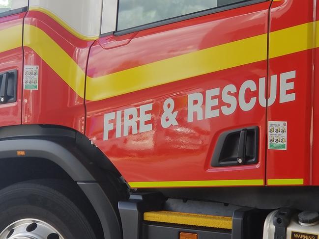 Rockhampton fire truck. QFES, firefighting, fire truck generic.