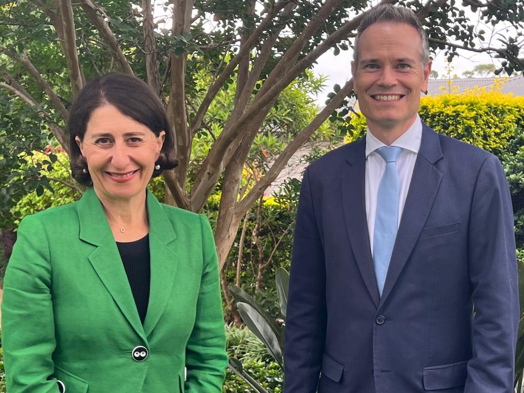 Gladys Berejiklian has endorsed Tim James as the Liberal party’s candidate for Willoughby. Picture: Supplied
