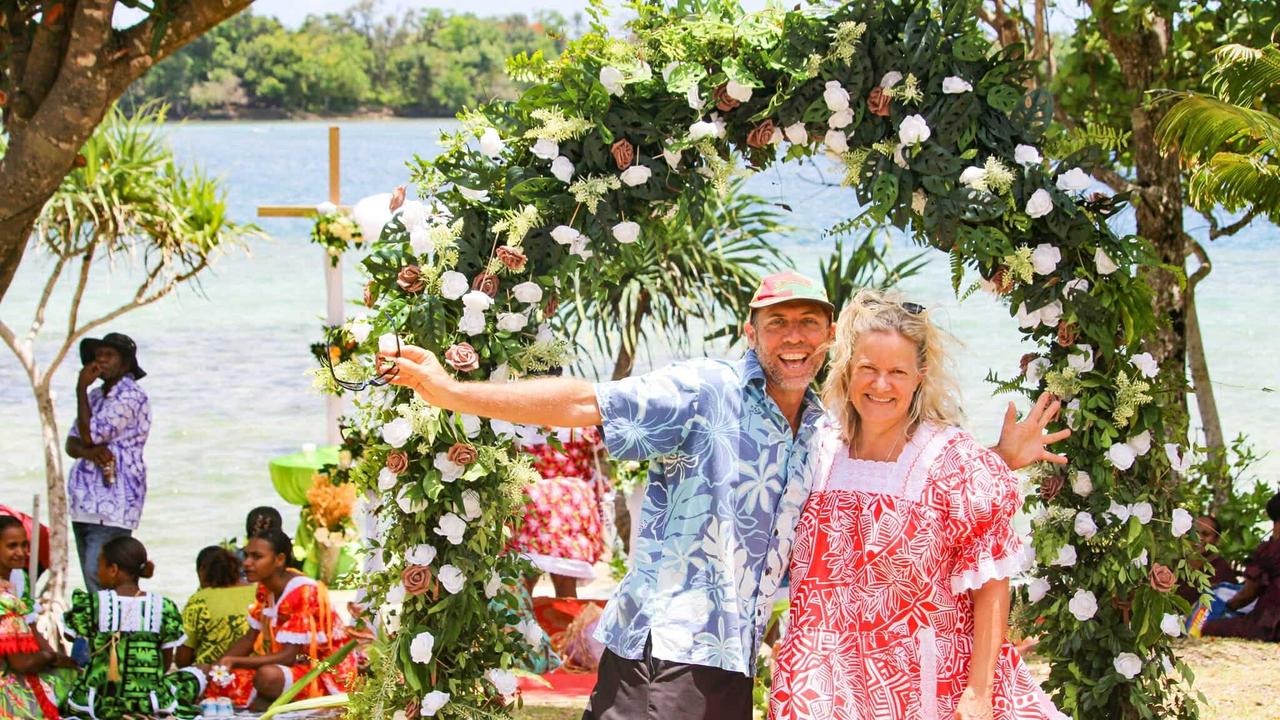 Sunshine Coast couple Andy and Sharny Chapman frequently live in Vanuatu to offer tutoring and support to communities. Photo: contributed