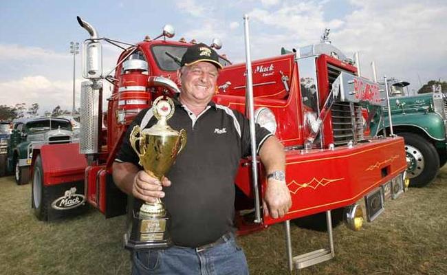 A world record was gained for the most Mack trucks in one spot at the Gatton Showgrounds on Sunday. More than 300 trucks and thousands of locals showed up to check out these giants of the road. Picture: David Nielsen