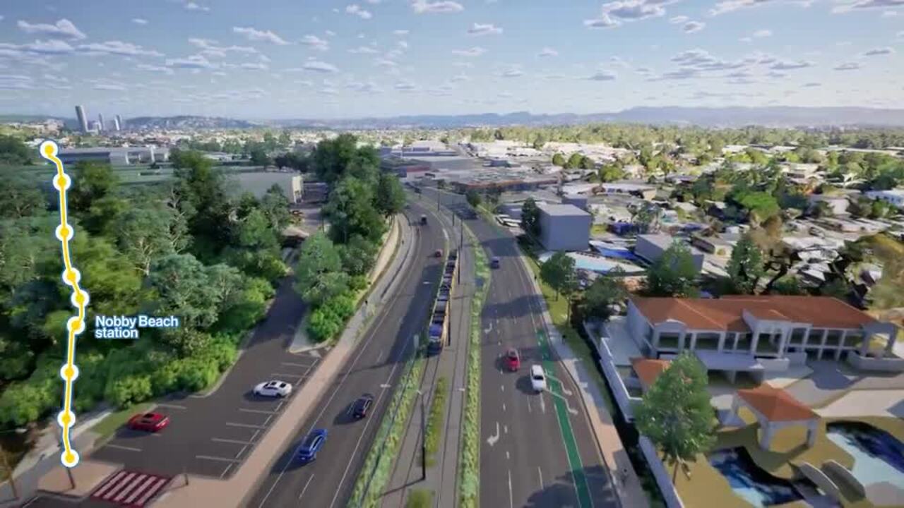 Gold Coast Light rail stage 3 flythrough