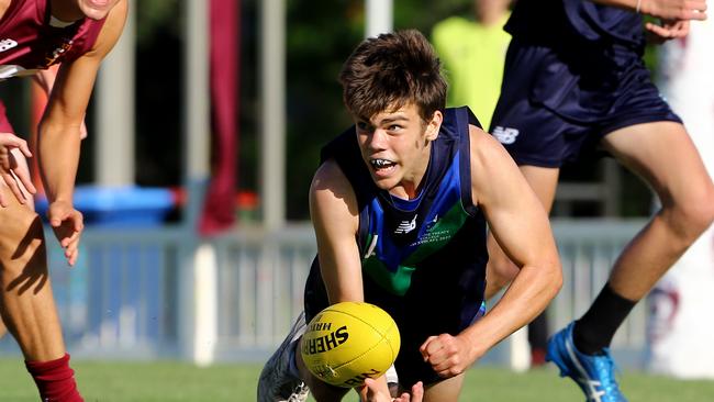 AIC AFL seniors match between Ambrose Treacy College and St Peters Lutheran College Picture David Clark