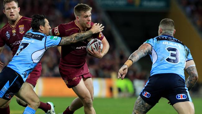 Cameron Munster was superb on debut for the Maroons. Picture: Adam Head