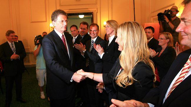 Victoria's premier-elect Ted Baillieu and his new Coalition team held their first meeting yesterday at Parliament House in Melbourne. Picture: Aaron Francis