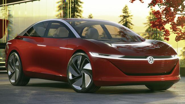 The I.D. Vizzion is the fourth of a series of electric show cars released by Volkswagen. Pic: Supplied.