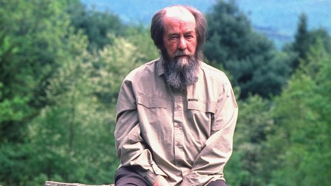 Nobel prize-winning author and critic of Soviet regimes Aleksandr Solzhenitsyn. Picture: Getty Images.