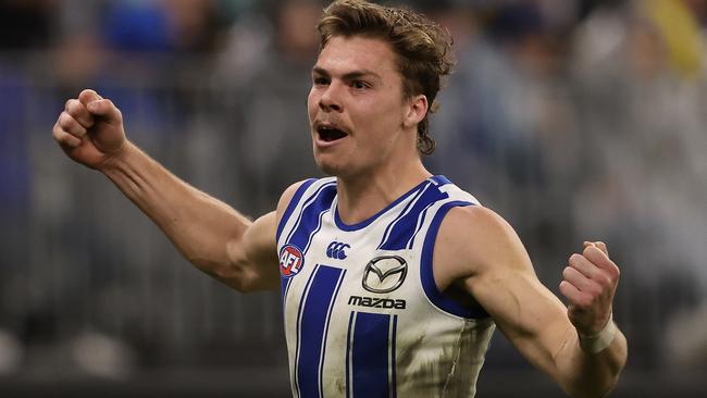 Cameron Zurhaar was a key man up forward for the Roos. Picture: Getty Images