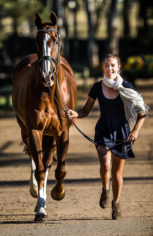 Caitlyn Fisher was killed after her horse, Ralphie, tripped and crushed her at an international conference. Picture: Stephen Mowbray Photography