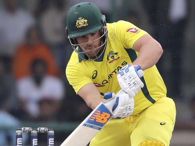 Aaron Finch’s form has been erratic but his captaincy is highly regarded. Picture: AP 