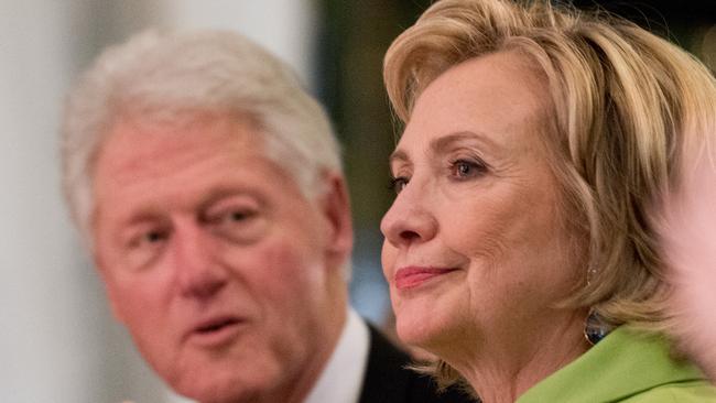 NEW YORK, NY - JUNE 12: Former President Bill Clinton and Hillary Clinton attend the 2014 Wildlife Conservation Society Gala at Central Park Zoo on June 12, 2014 in New York City. (Photo by Noam Galai/WireImage)