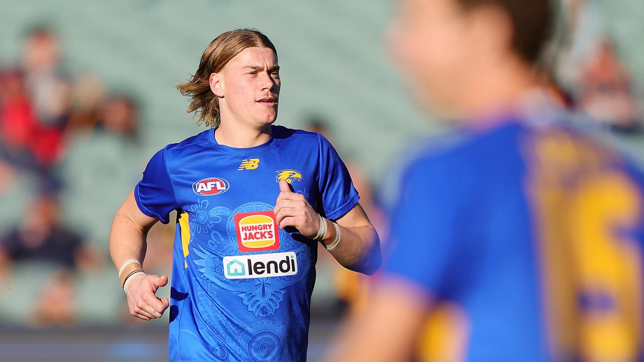 Harley Reid’s day turned after halftime. Picture: Sarah Reed/AFL Photos via Getty Images