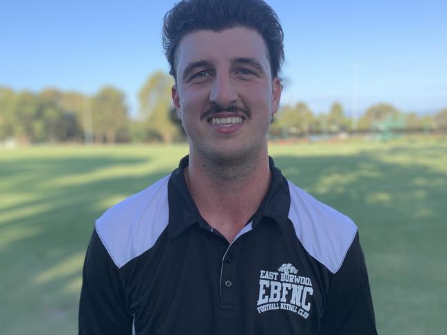 Returning East Burwood ruckman Anthony Jenkins won Vermont's reserves best and fairest in 2021. Picture: East Burwood FC