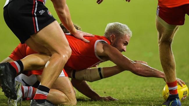 Waratah vs Southern Districts in the 2022-23 NTFL grand final. Picture PEMA TAMANG Pakhrin