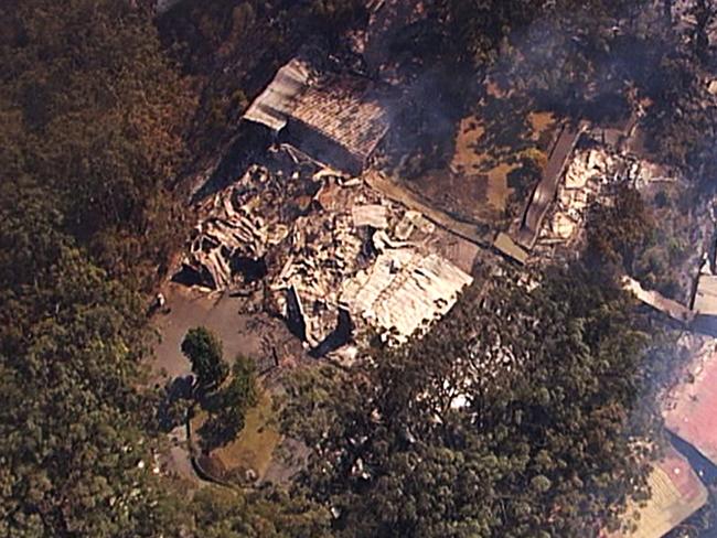 Binna Burra Mountain lodge burnt by bushfire - Photo supplied Channel 7