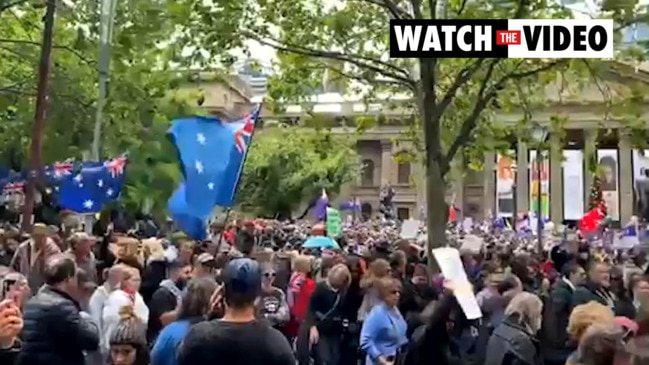 Melbourne protesters march through the CBD