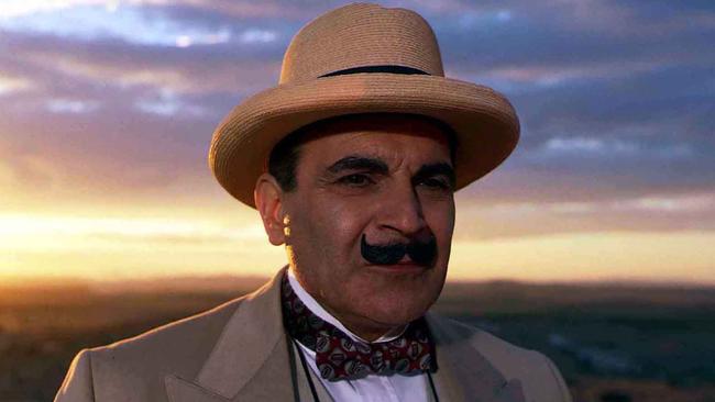 .David Suchet as Agatha Christie’s Poirot in Murder in Mesopotamia.