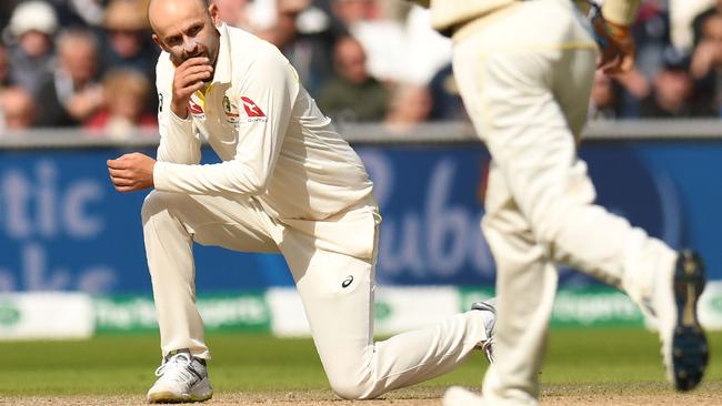 Nathan Lyon will hope to exploit favourable conditions at the back end of the Old Trafford Test.