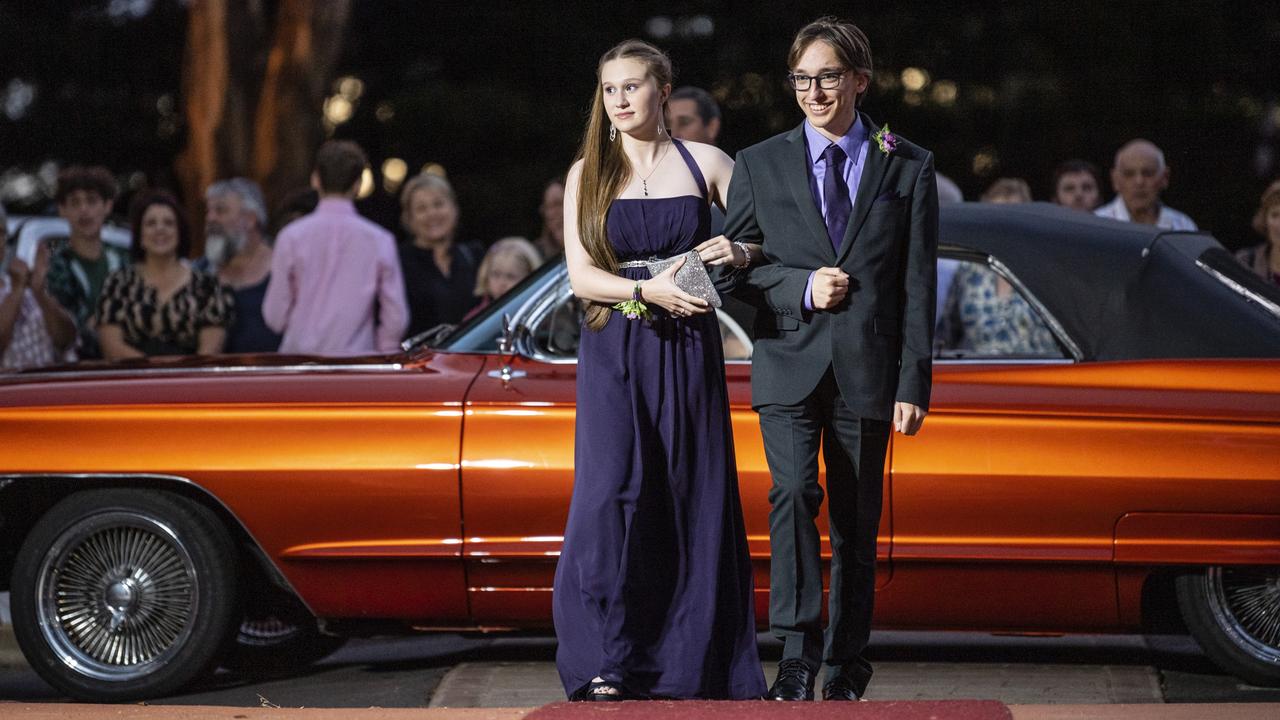 Sam Chapman and partner Jasmine Tarlington at St Mary's College formal at Picnic Point, Friday, March 24, 2023. Picture: Kevin Farmer