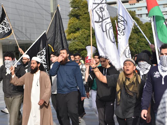 A pro-Palestine march at the University of Sydney in June. Picture: Noah Yim/The Australian