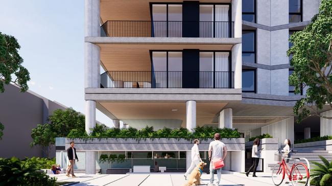 Artist impressions of a proposed 14-storey tower planned for Palm Beach by H&F Property Group. Picture: Supplied