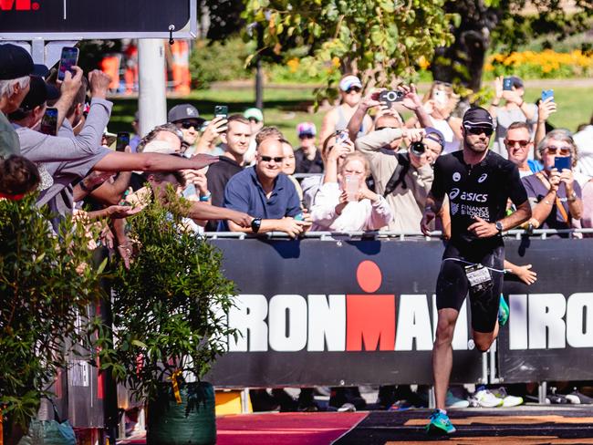 Ironman 70.3 Tasmania menÃ•s professional winner, Jake Birtwhistle. Picture: Linda Higginson