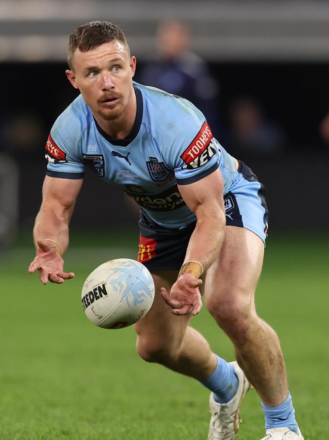 Damien Cook has hit the ground running to regain the Blues No.9 jersey. Picture: Getty Images